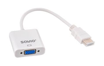 SAVIO SAVIO HDMI (M) na VGA (F) adapter CL-201, bel