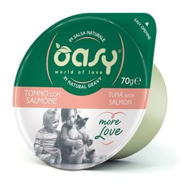 Oasy OASY More Love Tuna s lososom - mokra hrana za mačke, 70g
