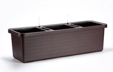 Urbalive URBALIVE BERBERIS TRIO samo-zalivalni cvetlični lonec 117 x 39 cm, rjav