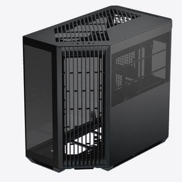 slomart APNX V1-BK-v1 Midi Tower PC ohišje, črno, osvetljeno