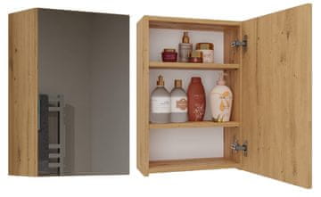 Topeshop Kopalniška omarica Topeshop POLA 1DL ARTISAN, hrastov les