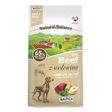 Natural BALTICA Natural & Balance goveje suha hrana za pse M/L, 3 kg