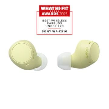 slomart Sony WF-C510 Brezžične slušalke TWS, rumena
