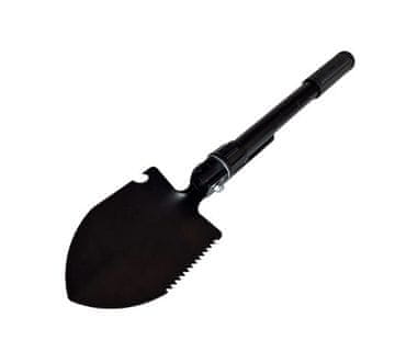 Tactical Večnamenska zložljiva lopata AZYMUT Trapper, črna + torbica