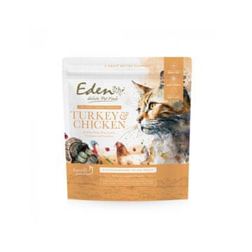 EDEN EDEN suha hrana za mačke, puran in piščanec - 1.5 kg