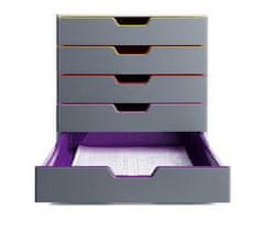 Durable Durable VARICOLOR 5 pisarniški organizator, C4, večbarvni