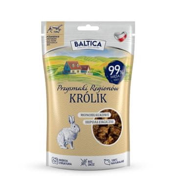 slomart BALTICA Monoprotein Rabbit pasje priboljški - kunec, 80g