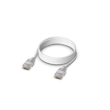 Ubiquiti Mrežni kabel Ubiquiti UACC-Cable-Patch-EL-1M-W Cat6, 1m, bel/prozoren