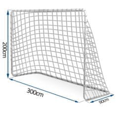Neo-Sport Močna mreža za nogometni gol 300 x 200 x 90 cm