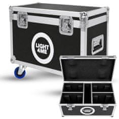 100% LIGHT4ME 100 SPOT RING CASE 4IN1 transportni kovček s kolesi, črn