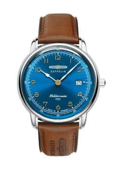 ZEP Zeppelin Mediterranee 96403 Avtomatska Ura, 40 mm, usnjen pas