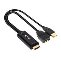 Club 3D CLD Adapter HDMI na DisplayPort CAC-1331, 0.25 m, črn