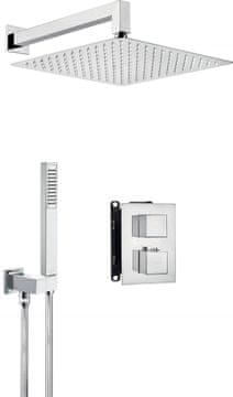 slomart DTA Skriti tuš set s termostatsko enoto BOX, medenina, krom