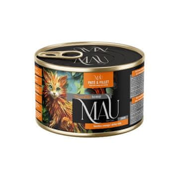 MAU Pate&Fillet Junior Račje meso z mango in šipkom - mokra hrana za mačke - 185g