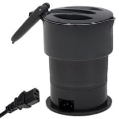 Adler ADL Zložljiv silikonski kuhalnik, siv, 0.6 L, 600 W