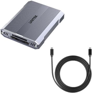 Unitek UTK Čitalnik kartic CF Express, SD/microSD, USB-A