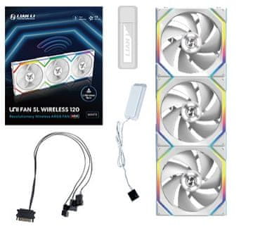 Lian Li Lian Li UNI FAN SL-INF 120 komplet 3 kosov, belo