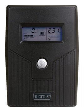 Digitus Digitus DN-170064-LCD UPS, Line-Interactive, 0.8 kVA / 480 W, 2 vtičnici