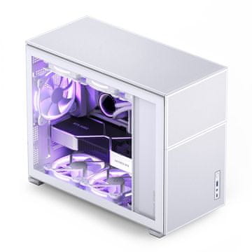 slomart Jonsbo D31 MESH Micro-ATX ohišje, kaljeno steklo - bela