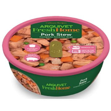 Fresh ARQUIVET Fresh Home - Prašičji golaž za pse, mokra hrana, 280g