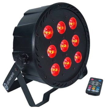 slomart LIGHT4ME LED PAR 9X10W MKII RGBW disco luč z IR daljincem