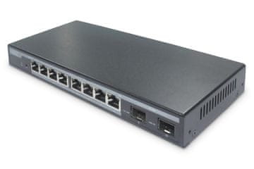 Digitus Digitus DN-610208 omrežno stikalo, 8x Gigabit PoE, L2 upravljano, 2x SFP, 86W