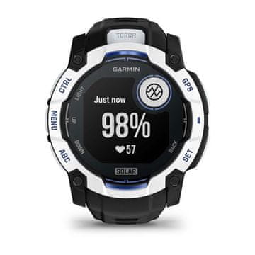 Garmin Garmin Instinct pametna ura, 2.79 cm (1.1") MIP zaslon, 50 mm, črna/bela, GPS