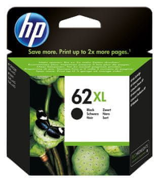 HP 62XL črn original črnilo, XL kapaciteta, 600 strani