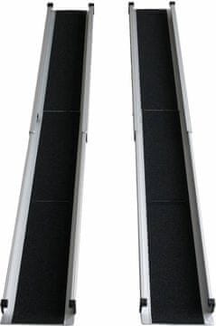 slomart Meyland teleskopska mobilna rampa, aluminij, črna