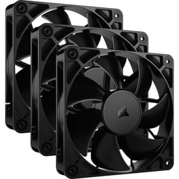 Corsair Ventilator za računalnik Corsair RS120, 12 cm, črn, 3 kosi