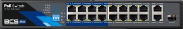 Switch BCS BCS-B-SP1602G-1SFP PoE mrežni stikalnik 16xGbE + 2xSFP, 250W