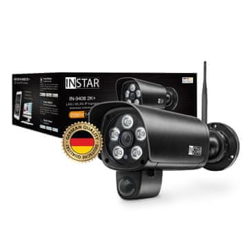 slomart Instar IN-9408 2K+ IP kamera, črna, Wi-Fi, dvosmerni zvok