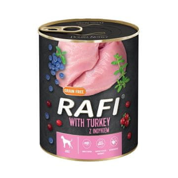 dnt DOLINA NOTECI Rafi s puranom - mokra hrana za pse - 800g
