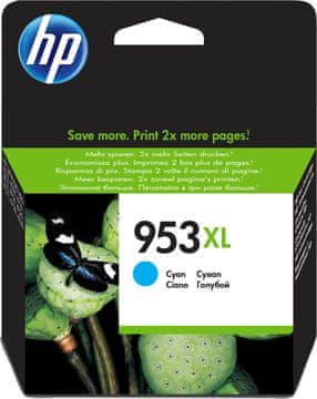 HP 953XL črnila, visoki izkoristek, cian