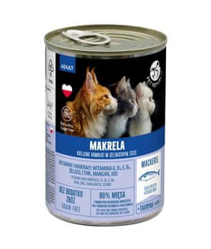 slomart PETREPUBLIC Mokra hrana za mačke z Mackerel v omaki - 400g