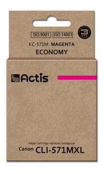 ACS Actis KC-571M črnilo (magenta, 12 ml), združljivo s Canon CLI-571M