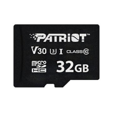 slomart Pomnilniška kartica PATRIOT VX Series 32GB MicroSDXC V30 Class 10 UHS-I U3 4K UHD