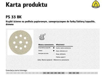 KLINGSPOR KLINGSPOR PS33BK brusni kolut 225 mm, zrnatost 150, 50 kosov