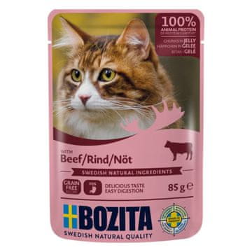 Bozita BOZITA Mokra hrana za mačke v omaki s govedino - 85 g