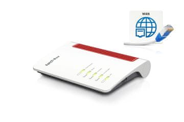 AVM AVM FRITZ!Box 4050 brezžični usmerjevalnik, dvopasovni (2.4/5 GHz), Gigabit Ethernet, bela/črna
