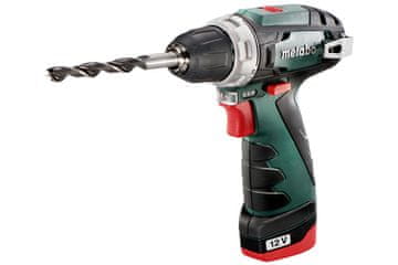 MTB Metabo POWERMAXX BS BASIC akumulatorski vrtalnik/vijačnik, črn/rdeč, 12V