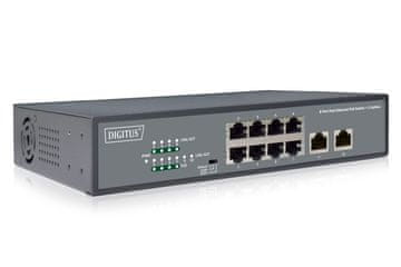 Digitus Digitus DN-95323-1 mrežni preklopnik, neupravljani Fast Ethernet PoE, siv