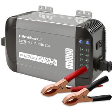 Qoltec Qoltec Inteligentni polnilnik akumulatorjev 30A 12V za LiFePO4, AGM, GEL, SLA