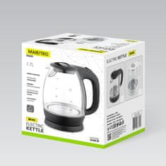 MAESTRO Električni kuhalnik vode Maestro MR-063-Black Glass 1.7 L
