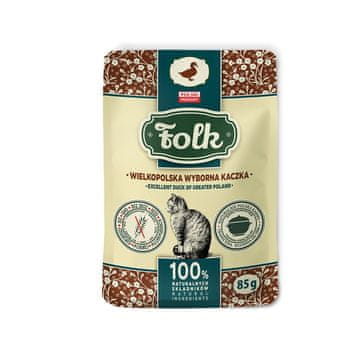 Folk FLK mokra hrana za mačke Excelent Duck of Greater Poland, 85g
