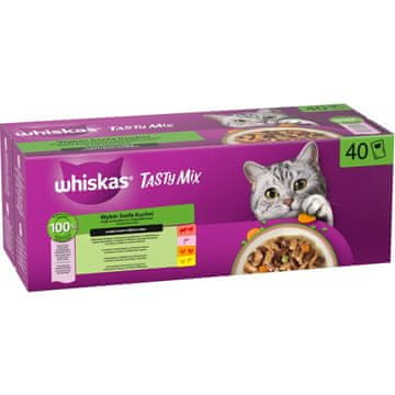 Whiskas WHISKAS Tasty Mix v omaki, hrana za mačke, 40x85g