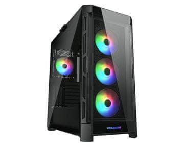 Cougar COUGAR Duoface Pro ARGB Midi Tower ohišje, Črno