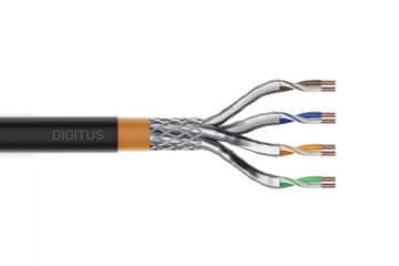 Digitus Digitus DK-1533-100 omrežni kabel Cat.7 S/FTP, 100 m, PE, črn