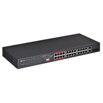 slomart TP-Link TL-SF1024P omrežni stikalo, 24x PoE+, 2x Gigabit, sivo