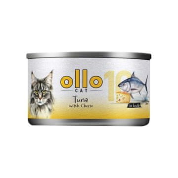 CAT OLLO mokra hrana za mačke s tuno in sirom v omaki - 70g